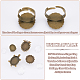 UNICRAFTALE 16set 4Style Blank Rings Base Making Kit Bird Tortoise Flower Ring Adjustable Blank Rings with Glass Cabochons Antique Bronze Flat Round Blank Ring Components Base Bezel Tray FIND-UN0002-40-5