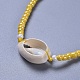 Braccialetti di perline intrecciati con perline di vetro regolabili BJEW-JB04281-03-3