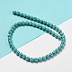 Teints perles synthétiques turquoise brins G-G075-D02-01-3