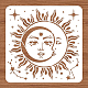 Benecreat Sonne Mond Zeichnung Malschablonen DIY-WH0391-0018-3