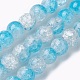 Two Tone Crackle Glass Beads Strands GLAA-F098-03C-03-1