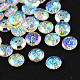 Botones redondos planos del diamante artificial de acrílico de Taiwán de 2-agujero BUTT-F015-13mm-15-1