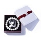 Bracelets extensibles de perles en agate naturelle BJEW-JB04173-15-3