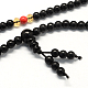 4-Loop Wrap Buddha Meditation Yellow Jade Beaded Bracelets BJEW-R040-6mm-05-2