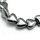 Grade AA Magnetic Synthetic Hematite Heart Bead Strands G-G644-A-06-1