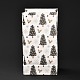 クリスマステーマ長方形紙袋  ハンドルなし  ギフト＆フードパッケージ用  クリスマスツリー模様  12x7.5x23cm CARB-G006-01K-4
