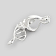 925 Sterling Silver Cage Pendant Necklaces NJEW-S415-12-5