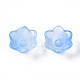 Transparent Two Tone Spray Painted Glass Beads GLAA-Q089-002B-001-3
