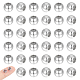 UNICRAFTALE 40pcs 6mm Diameter 201 Stainless Steel Stopper Beads Metal Positioning Beads Small Rubber Loose Beads Slider Rondelle Spacer Beads Adjustable Round Ball Beads for DIY Jewelry Making STAS-UN0043-19-1