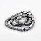 Twist Magnetic Synthetic Hematite Beads Strands G-P061-24-2