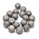 Round Electroplated Natural Druzy Geode Quartz Crystal Beads Strands G-A143B-20mm-04-2