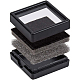 Benecreat 24 шт. бархатная витрина с драгоценными камнями квадратная коробка для хранения ювелирных изделий с бриллиантами чехол-органайзер с бархатом внутри черный OBOX-BC0001-03-3