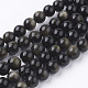 Chapelets de perles en obsidienne dorée naturelle G-C068-8mm-9-1