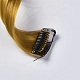 ファッション女性のヘアアクセサリー  鉄のスナップヘアクリップ  化学繊維カラフルなかつらを使って  オリーブ  50x3.25cm PHAR-TAC0001-022-3