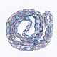 Chapelets de perles en verre électroplaqué EGLA-T018-02-3