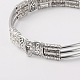 Style tibétain bracelets en argent antique BJEW-JB01657-3