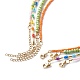 Set di collane in rilievo di perle imitatin semi di vetro stile 4 pz 4 NJEW-JN04012-7