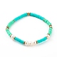 Bracelets extensibles en perles heishi en pâte polymère BJEW-JB06145-03-1