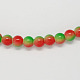 Spray Painted Glass Beads Strands X-DGLA-R002-4mm-1-2