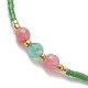 Bracelets en perles de jaspe naturel BJEW-MZ00047-01-2
