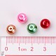 Christmas Mix Pearlized Glass Pearl Beads HY-X006-8mm-05-4