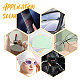Globleland 4 pièces 4 couleurs tissu en daim chiffon de nettoyage pour lunettes FIND-GL0001-01-7