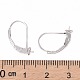 Accessoires pour boucles d'oreilles dormeuses en argent sterling plaqué rhodium STER-I017-084B-P-4
