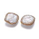 Perlas naturales abalorios de agua dulce cultivadas PEAR-F015-05-2