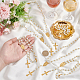 Nbeads 6 collar rosario con cuentas de perlas de vidrio NJEW-PH01480-3