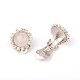 Trendy Brass Gemstone Clip-on Earrings EJEW-JE01240-01-2