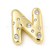 Латунные микропаве прозрачные подвески с фианитом KK-E093-04G-N