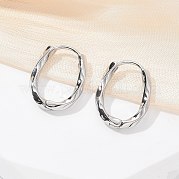Латунные серьги-кольца EJEW-Q014-02P