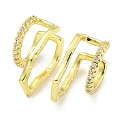 Серьги-манжеты из циркония EJEW-C104-020G