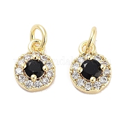 Латунные микро проложить кубического циркония подвески KK-C051-12G-01