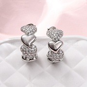 Серьги-гвоздики из циркония EJEW-D322-07P-01