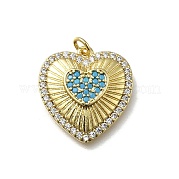 Латунные микро проложить кубического циркония подвески KK-C090-42G-06