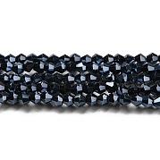 Прозрачные стеклянные бусины гальваническим пряди GLAA-F029-2mm-C02