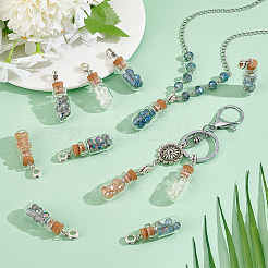 20 Stück große Loch Legierung Glasflaschen europäischen baumeln Charms&nbsp;FIND-PH0020-42