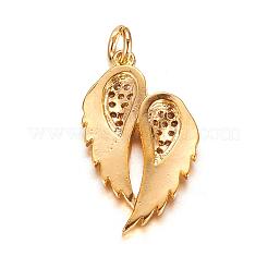 Латунные микро проложить кубического циркония подвески&nbsp;ZIRC-P060-23G