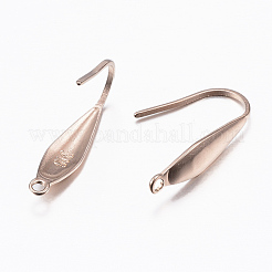 Ganci per orecchini in acciaio inossidabile chirurgico 316 placcatura ionica (ip)&nbsp;X-STAS-H392-03RG