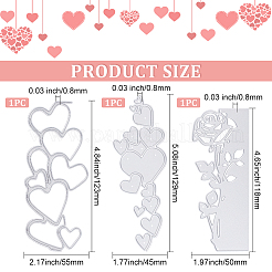 3 шт. 3 стиля режущих штампов из углеродистой стали шаблоны для самостоятельной сборки&nbsp;DIY-GF0006-31