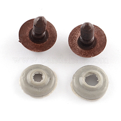 Yeux de poupée artisanale en plastique bourrés&nbsp;X-DIY-R039-18mm