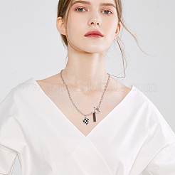 18 шт. набор из 18-х цепочек из сплава с панцирным плетением&nbsp;NJEW-AN0001-43