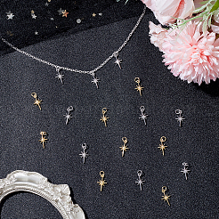 20шт 2 цвета латунные подвески&nbsp;KK-HY0004-13