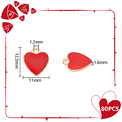 Подвески из эмали из сплава 80 шт.&nbsp;ENAM-UN0001-11