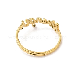 Anillo ajustable de acero inoxidable 304 con revestimiento iónico (IP)&nbsp;RJEW-L107-019G