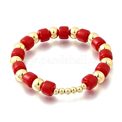Stretch-Armbänder aus ABS-Kunstperlen mit runden Perlen für Frauen&nbsp;BJEW-D317-12C-G