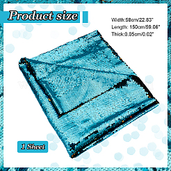 Polyester-Paillettenstoff&nbsp;DIY-WH0028-74C