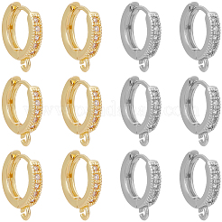 Risultati dell'orecchino a cerchio huggie in ottone da 20 pz 2 colori&nbsp;KK-CN0003-38