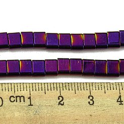 Chapelets de perles en hématite synthétique électrolytique sans magnétiques&nbsp;G-C106-B02-06B